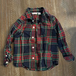 Janie & Jack Plaid Button Down